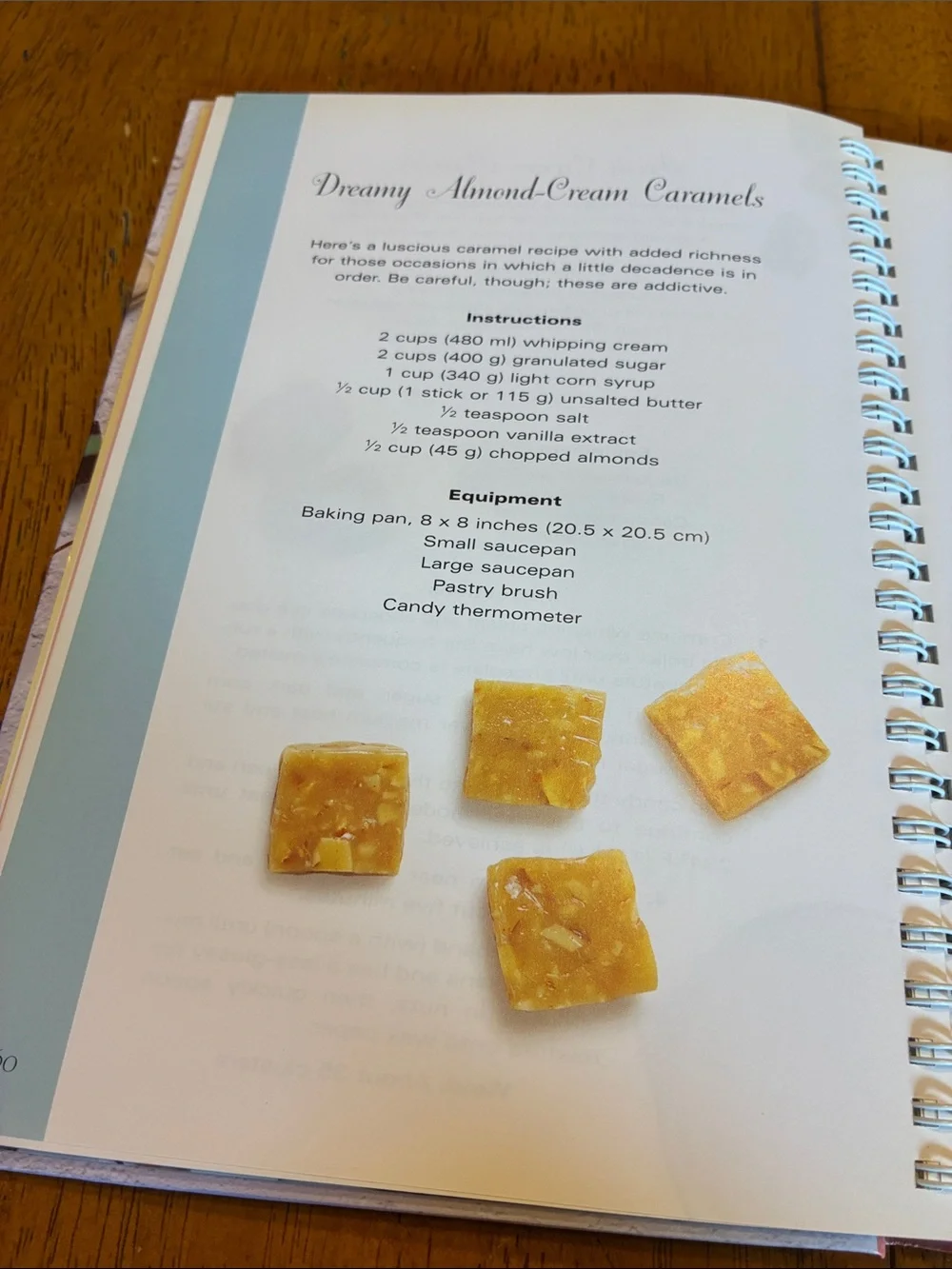 Vintage candy cookbook